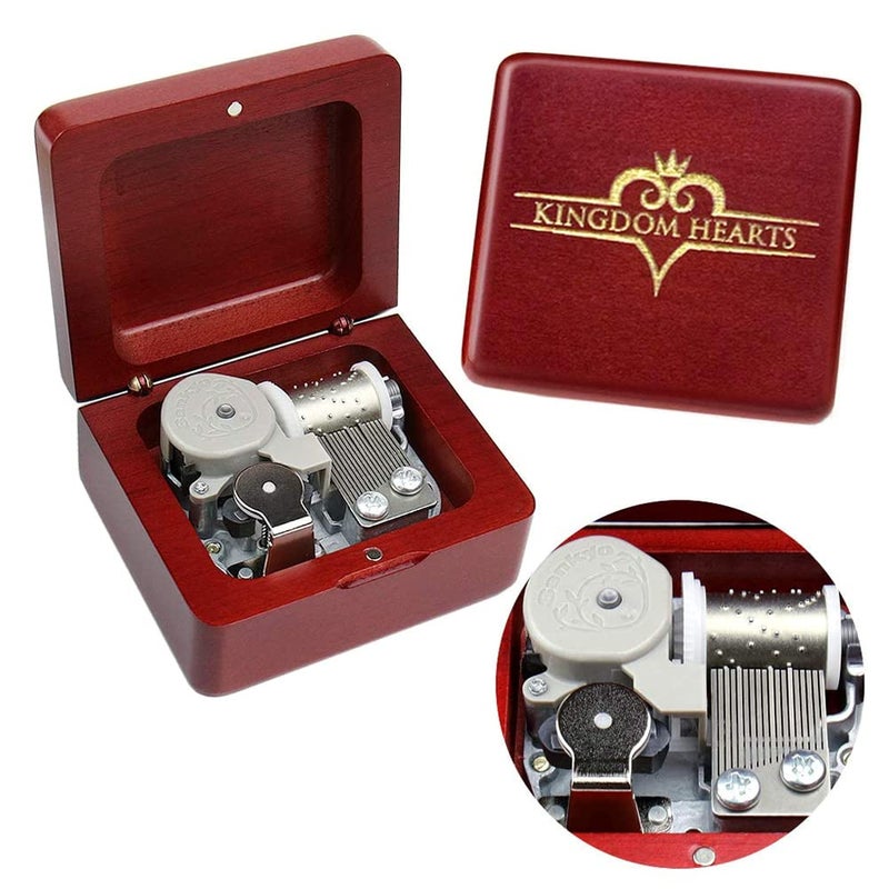 Sinzyo Music Box Vintage Musical Boxs Gift for Birthday Valentine's Day Christmas Day(Wine Red Box) - Image 1